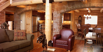 Discover Whisper Creek Log Homes Interiors Image